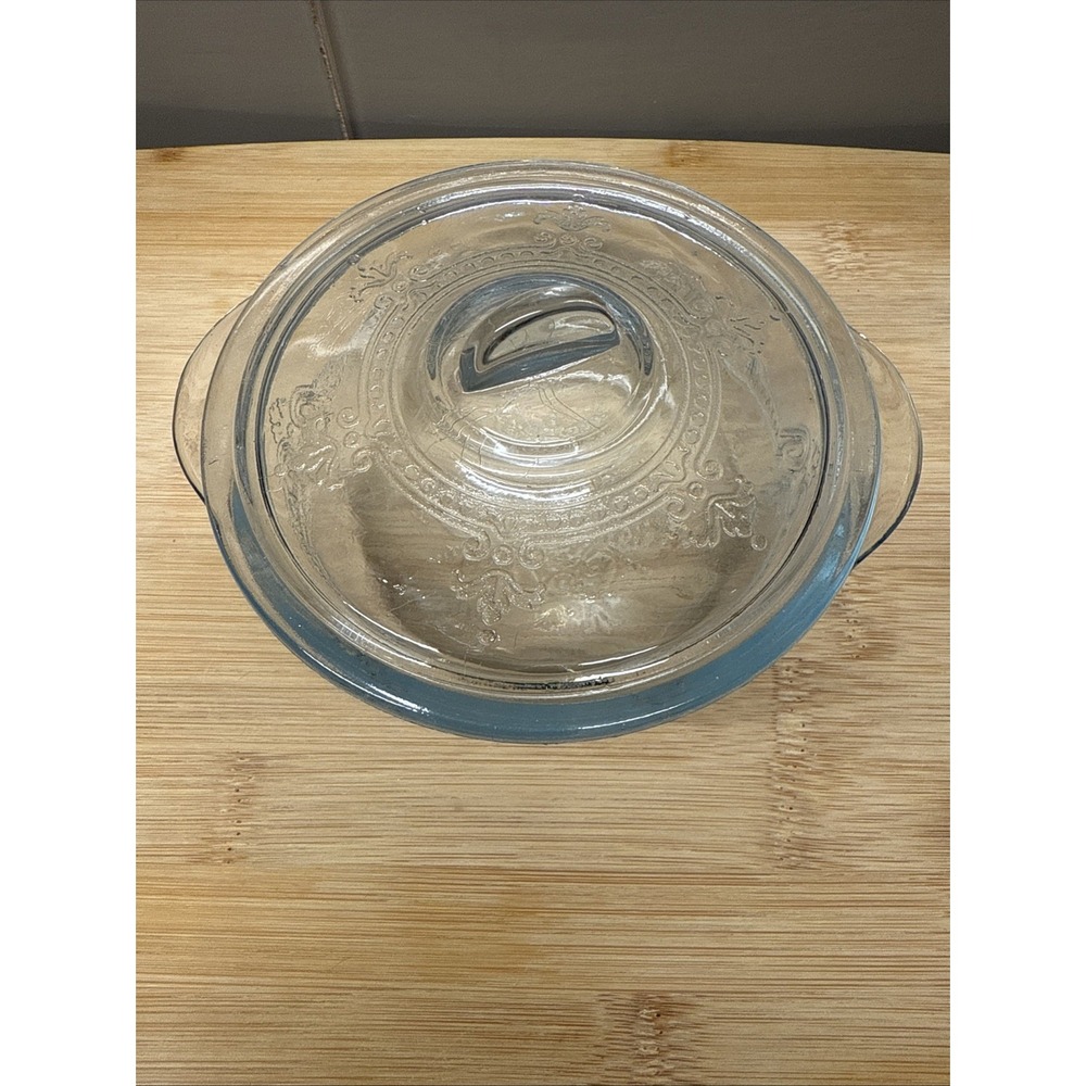Fire King Sapphire Blue 5 1/4" 10 oz. Individual Casserole With Lid